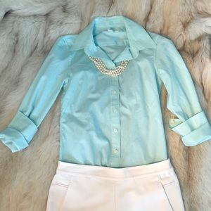 Banana Republic Stripe Button Down Size 0